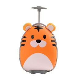 Vaikiškas kelioninis lagaminas ant ratukų tigras