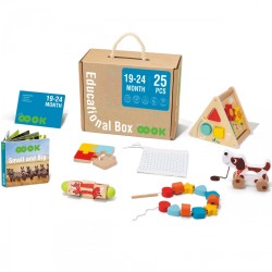 TOOKY TOY Box XXL Montessori edukacinė 6in1 sensorinė dėžutė 19-24 mėn.