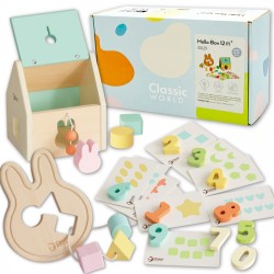 CLASSIC WORLD Pastelinė kūdikio rinkinio dėžutė, pirmieji mokomieji žaislai nuo 12 iki 18 mėnesių